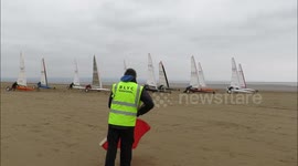 UK's land yachting championships held in Somerset