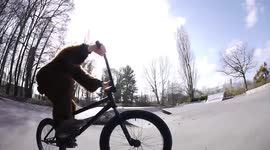 Easter Bunny BMX Wheelie & Crash - Viral Video - Part 4 of 4