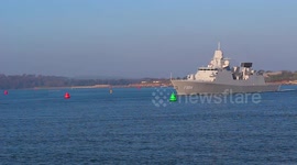 HNLMS De Ruyter F804 TRAINING IN UK WATERS