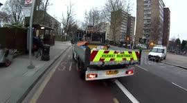 Cyclist 'brake checked' by highways truck after close passes