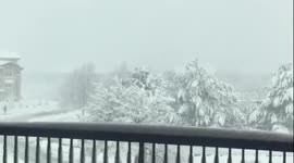 Major blizzard hits Colorado, USA