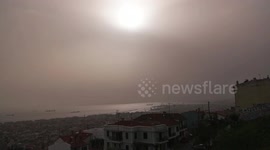Saharan dust storm causes disruption in Greece