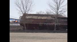 Aftermath of Thursday's Train Derailment in Callaway, Mn