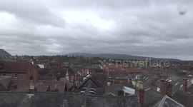 Storm Katie begins to hit Western England
