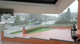 Hailstorm in Hertfordshire