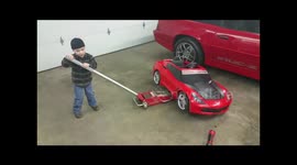 Corvette Power Wheels 3 Year Old Mechanic