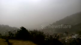 Powerful dust storm hits Kathmandu, Nepal