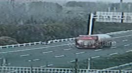 Man rides bike in wrong direction on motorway
