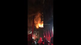 Bushwick fire on Dekalb Avenue