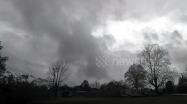 Major thunderstorm brews near Oklahoma-Arkansas state line