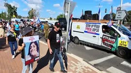 Families of Israelis kidnapped to Gaza march to Jerusalem demanding to bring them home now!