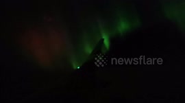 Stunning aurora seen from seat on plane flying over Finland