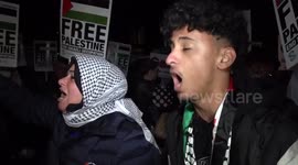 Pro-Palestinians protest outside parliament in London as MPs prepare to vote on Gaza ceasefire