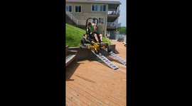 Lawn Mower Ramp Failed Successfully