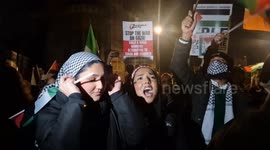 Thousands outside Parliament demand ceasefire ahead of MPs vote to halt bombing of Gaza