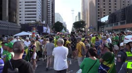 Protesters take action against President Lula, in Sao Paulo, Brazil