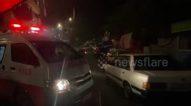 Gaza war: Heavy rain drenches displaced people gathered at Nasser Hospital in Khan Yunis