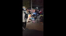 Street Vendor's Popcorn Mishap Lights Up Night in Northern China