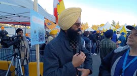Interview during the 2nd Round of Khalistan Referendum Voting in Surrey, Canada