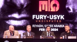 FURY VS USYK TRASH TALK PRESS CONFERENCE HIGHLIGHTS