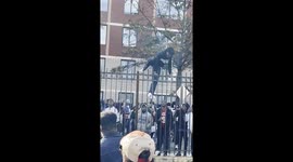 Howard University Homecoming Tailgate: Students and alumni seen jumping the fence for entry