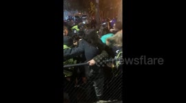 US: 1 Arrested, Officers Injured During Protest Outside DNC Headquarters Calling For Ceasefire In Gaza