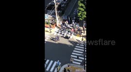 Man arrested after crashing car into barricade near Israeli Embassy in Tokyo, Japan