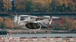 Electric Air Taxi Takes Off In New York, USA