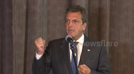 Massa rejected allegations of fraud and compared Milei to Trump and Bolsonaro in Buenos Aires, Argentina