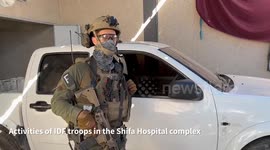 IDF Exposes Hamas Tunnel and Booby-Trapped Vehicle Near Shifa Hospital in Gaza Strip