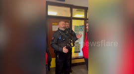 Evacuated Barton House residents protest at Bristol City Hall before confrontation with police at