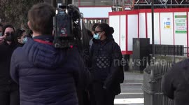 Woman, 22, arrives at court charged with supporting Hamas in London, UK