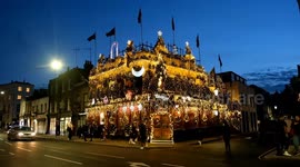 Getting into the Christmas spirit at London's 'most festive pub', the Churchill Arms