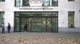 Protester found guilty of stalking Sir Gavin Williamson handed restraining order in London, UK