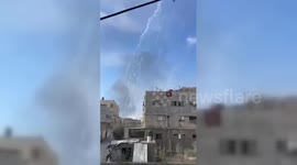 Israeli Planes Bomb Jabalia Camp, Palestine