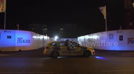 Emergency services respond to incident involving person climbing a crane - Derby, UK