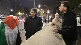 The ugly racial stereotype of Jewish people controlling the media rears its head in a debate between Pro Paltestin supporters and some Jewish people who was among the very last people to be moved on from Whitehall