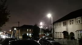 Rather late Diwali Festival Fireworks light the skies of East London
