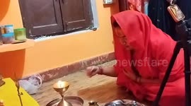 Eunuchs worshiped for the victory of Indians in World Cup Cricket in Prayagraj, India