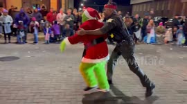 Police save Christmas by 'arresting' The Grinch at parade in Marion, Indiana