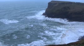 Storm Debi has gone by but its so windy here on the North Coast by the Tintagel Youth Hostel its like the next one is here already., 2 with Dinoflagellates