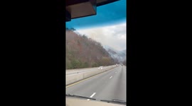Driving Past a Wildfire