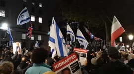 Israel-supporting rally sings 'Happy Birthday' to 9-year-old girl taken hostage by Hamas