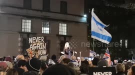 Reports of elderly holocaust survivors being scared in the United Kingdom since the rise of anti-Jewish feelings since the Hamas attacks in Israel. The speech was done at the Never Again Is Now prayer event