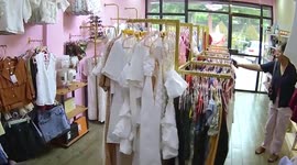 Clothes shop shakes as earthquake rattles the Philippines