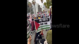 US: Demonstrators March Through Sacramento, Calling For Ceasefire In Gaza