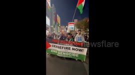 Japan: Pro-Palestine Protesters Call For Gaza Ceasefire In Shinjuku, Tokyo 2