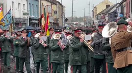 Remembrance Sunday ceremony in Enniskillen, UK