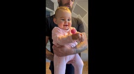 Adorable baby forgets that greed is a curse after she gets her hands on a lollipop