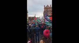 Urgent call for ceasefire in Gaza as locals rally in Belfast with Palestinian flags